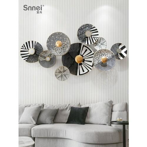 Nordic Style Three-dimensional Wrought Iron Wall Decoration Creative Living Room Sofa Background Wall Decoration