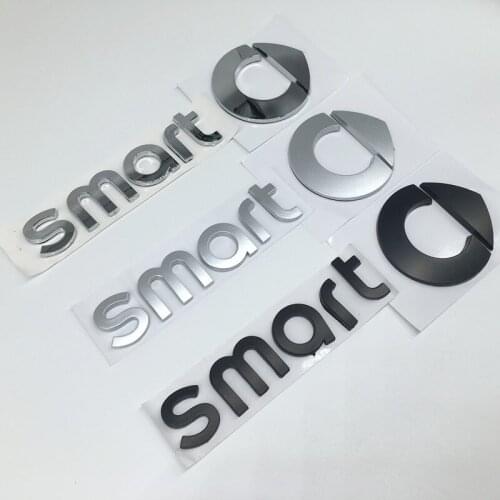Smart Rear Trunk emblem Side Badge stickers for fortwo forspeed forfour roadster forstars Auto accessories Car Styling
