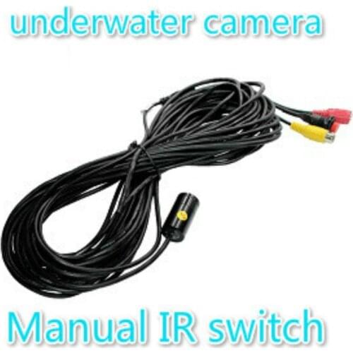 Unerwater camera Wide Angle Waterproof Color Underwater Fish Camera with 8 LEDS (5m view);90deg,520TVL,4-24V, ice fish camera