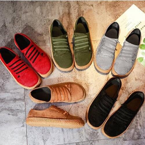 Spring Women Flats Shoes Loafers Round Toe Wide Shallow Slip-on Casual Lady Flats Oxford Shoes For Women