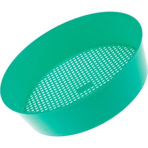 1pc Plastic Garden Sieve Riddle Green For Composy Soil Stone Mesh Gardening Tool Dropshipping