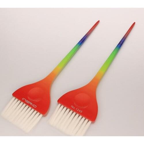 3pcs/set Rainbow Color Hair Dye Brushes Comb Hairdresser Special Dyeing Cream Application Brush Hairbrushes Salon Supplies 1520