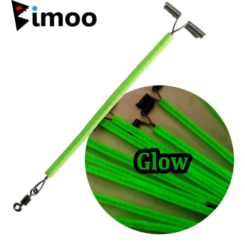50pcs Darkness Glow Wire Arms with Swivel Beads Saltwater Fishing Rig Branches Dropper Terminal Tackles 5cm 6cm 7cm 8cm 9cm 10cm