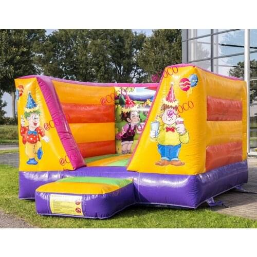 Free air ship to door, 3.5x3m Mini size kids toys inflatable bounce moon jumping house, new design bounce castle