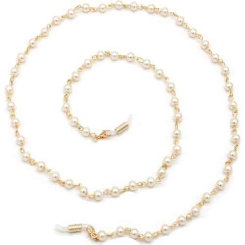 Sunglasses Masking Chains For Women Alloy Pearl Chain Eyeglasses Chains Lanyard New Fashion Jewelry Gifts