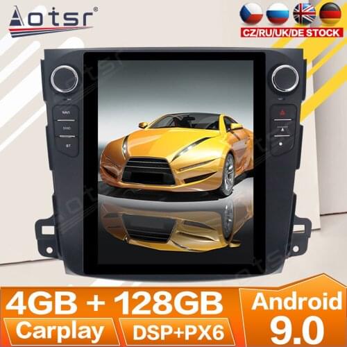 For Mitsubishi Outlander 2006 2007-2012 Android 9 Radio Multimedia Car Cassette Recorder Stereo Player Tesla GPS Navi Head Unit