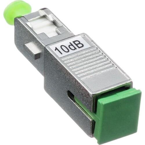 FTTH attenuator10PCS SC APC 10bd Simplex mode fiber optic Attenuator, SC 10dB metal male Fiber Attenuator