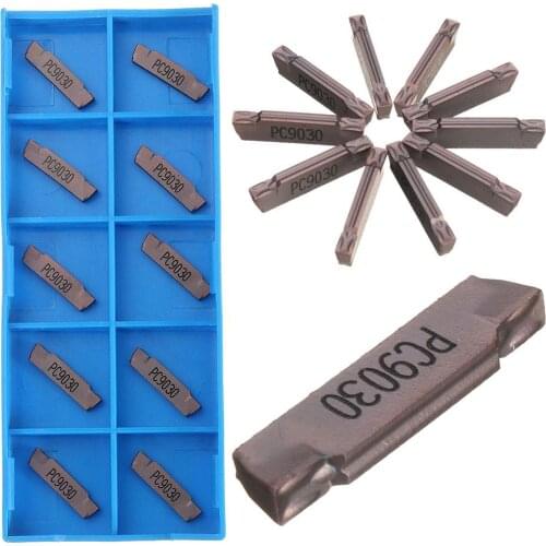 10Pcs MGMN200 LDA Grooving Parting Carbide Inserts Cutting Tool for CNC Lathe
