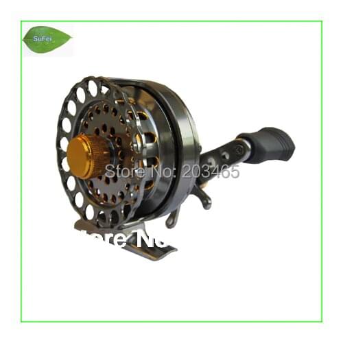 RF60 CNC Machined Rafting Fly Fishing Reels 5 BB Bearing 2.6:1 Gear Ratio Ice Fishing Wheel