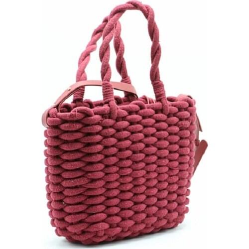 Summer Travel Top-Handle Rattan Bag Ladies Shoulder For Girl Hand-Woven Straw Bag Women Tote Bags Woven Bag Crossbody