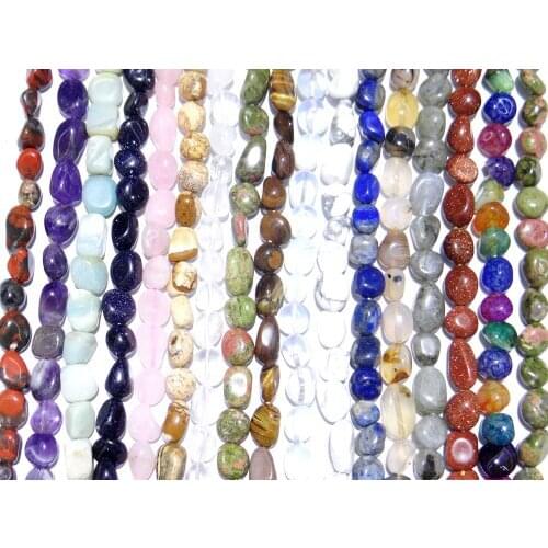 Natural stone Quartz crystal lapis Turquoises irregular beads pendant for diy Jewelry making necklaces Accessories about 10*12mm