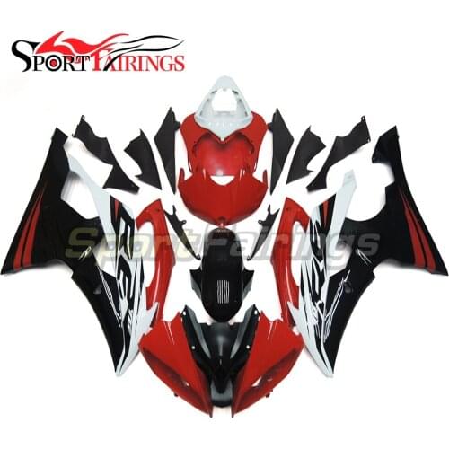 Fairings For Yamaha YZF 600 R6 08 09 10 11 12 13 14 15 2008 - 2015 Injection ABS Plastics Motorcycle Fairing Kit Red Black Matte