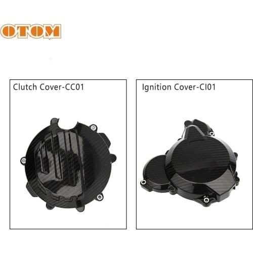 OTOM Motorcycle Engine Clutch Cover Magneto Guard Left And Right Side Motocross Drop Wear-resisting For EXC XCW SX 250 300 17-20