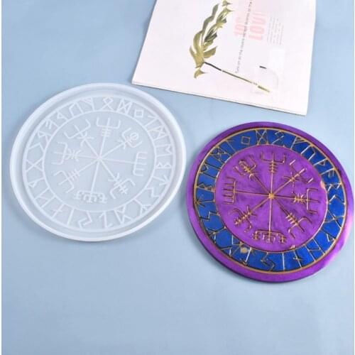 Crystal Epoxy Resin Mold Tarot Astrology Astrolabe Tray Ornaments Silicone Mould DIY Crafts Decoration Making Tool Soap Making