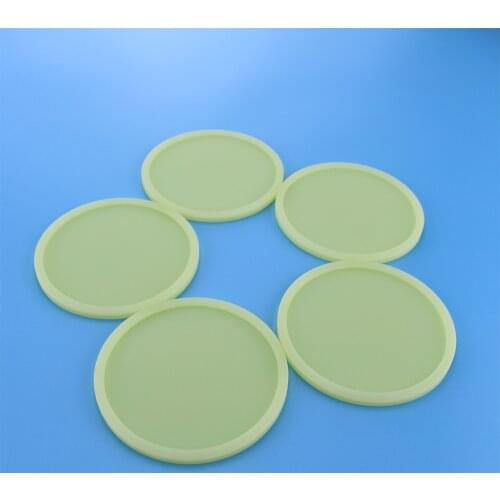 Silicone Coffee Cups Luminous Drink Coaster Tea beer Mug Holder Round Mat Replacemat Thicken Non-Slip Coaster for parties home