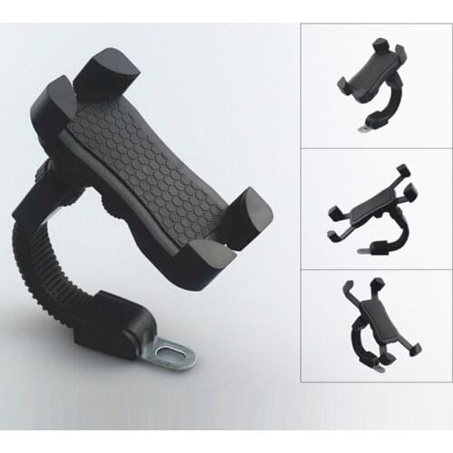 Universal Adjustable Cell Phone Holder Motorcycle Rear View Mirror Mount Stand For Mobile Phone Stand GPS Holder