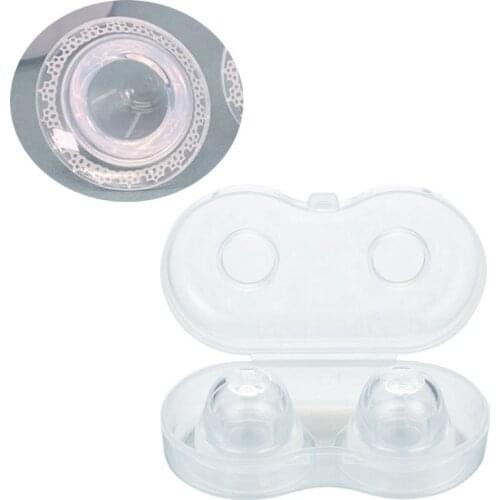2PCS Nipple Aspirator Puller Niplette Treatment Redress Sucking Redress Correction Shaper Breastfeeding Aid 87HD