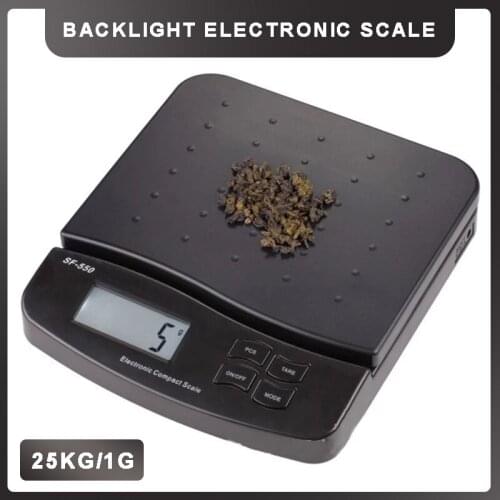 25kg/1g Portable Food Electronic Digital Scale Mini Home Kitchen Baking Desktop Weighing LED Scale Household Measuring Tool
