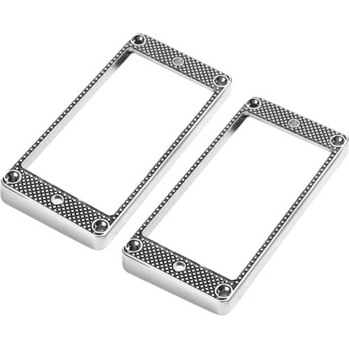 2x Curved Humbucker Pickup Rings Replacement for Electric Guitar