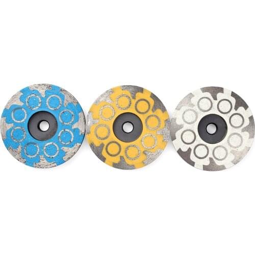 3pcs/Set 4" Diamond Grinding Cup Wheels Resin Filled Hot Pressed Sintered Turbo Metal Segments Sanding Disc Granite