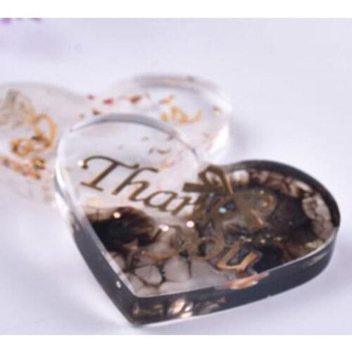 4Pcs UV Epoxy Resin Fillings Gold Letters Cat Flowers Stickers Resin Mold Decor R7RF