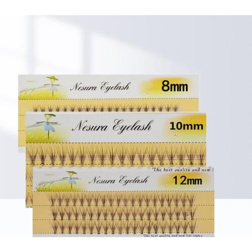 60pcs Professional Makeup Individual Cluster EyeLashes Grafting Fake False Eyelashes Eyelash Extension Individual Eyelash Bunche
