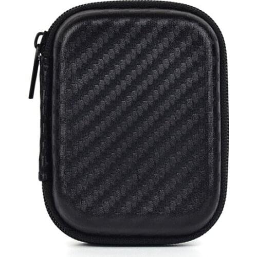 A Ausuky Earphone Box Headphones Portable Storage Case Bag Headphone Accessories Headset Storage Bag -25