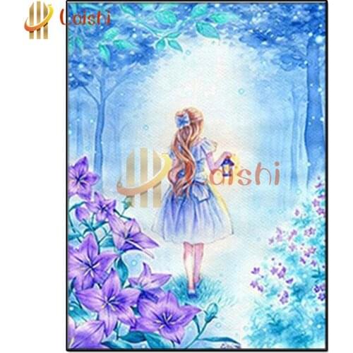 DIY diamond painting Beautiful cartoon landscape full mosaic diamond embroidery square / round 5D handmade gift home decoration