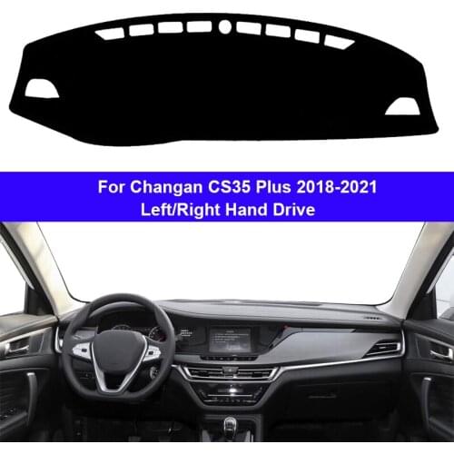 Car Auto Inner Dashboard Cover DashMat Carpet Cape For Changan CS35 Plus 2018 2019 2020 2021 Protector Rug Anti-UV Sun Shade