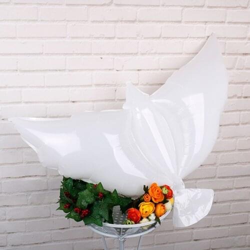 White dove aluminum balloon wedding venue church wedding decoration peace white dove flying in the sky helium balloon