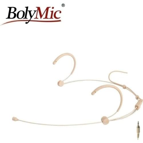 Bolymic professional Headset headworn microphone microfone with 3.5mm male screw jack microfoon