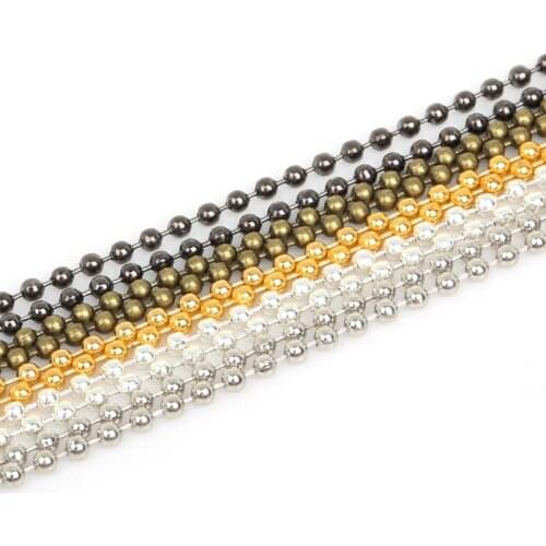 New Coming 5m/lot Rhodium/Silver/Gold/Gunmetal/Antique Bronze Plated Necklace Chains for DIY Bracelet Jewelry Findings Making