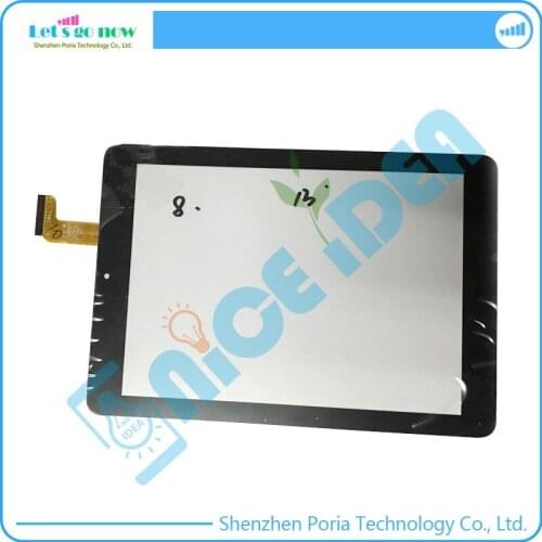 Black 8" Touch Screen Digitizer For RAYSENS RS8F195S-V12 Front Touch Panel Glass Replacement With Track Number