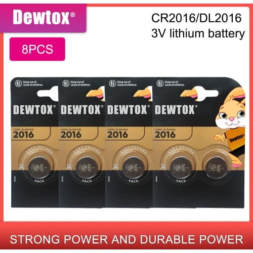 Cr2016 BR2016 DL2016 LM2016 KCR2016 ECR2016 3v 8pcs brand for DURACELL button cell coin lithium batteries for watch