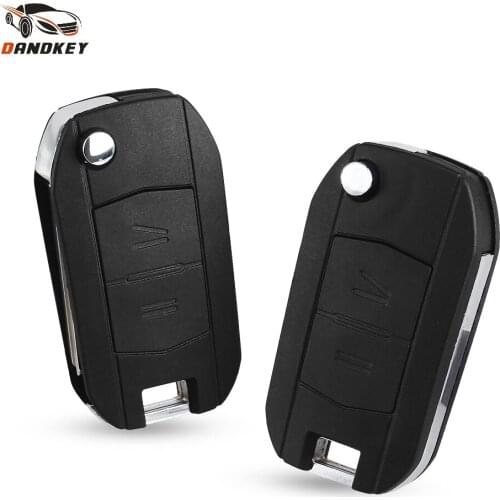 Dandkey Modified Flip Folding Key Shell For Vauxhall Opel Corsa C Combo Tigra Meriva Agila 2 Button Remote Key Case Fob Cover