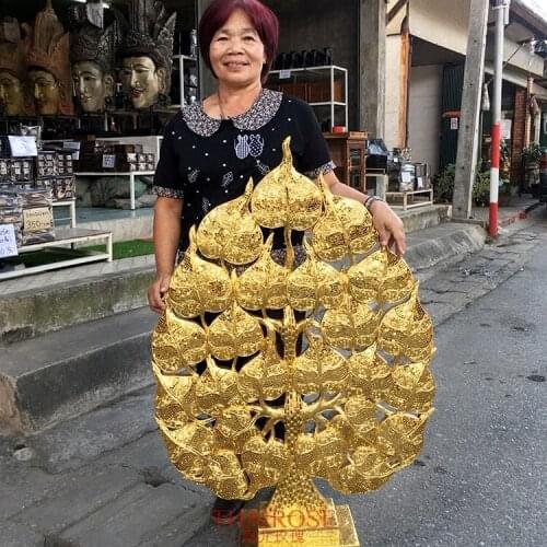 Bodhi Tree Decoration Solid Wood Living Room Entrance TV Cabinet Wine Cabinet Creative Home Crafts