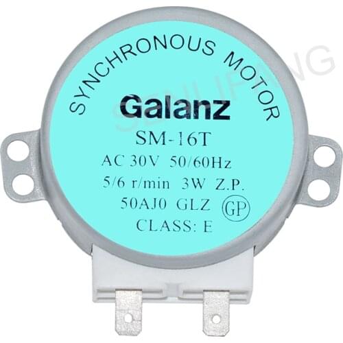 For turntable motor GAL-5-30-TD SM-16T GAL-5-30-TD(1) AC 30V 50 / 60Hz 5/6 / min Microwave Oven Parts