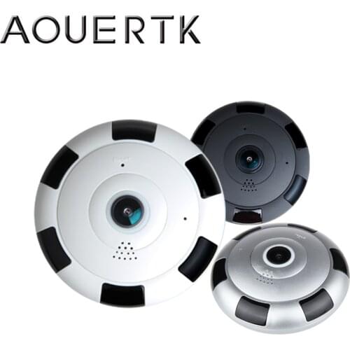 AOUERTK 1080P 360 Degree Camera Two Way Audio SD Card Slot WiFi Full View WIFI Video IP Camera WiFi Mini CCTV VR Camera