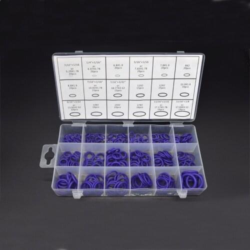 270 Pcs 18 Sizes O Ring Kit Air Conditioning Car Auto Vehicle HNBR Repair High Quality Rubber