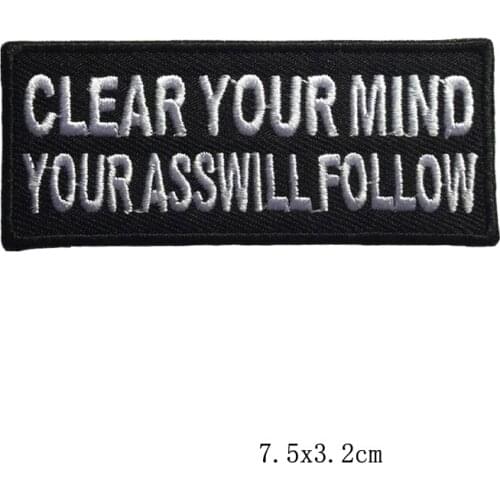 Computer embroidery logo cartoon letters processing custom patch cloth clothes pants Decal gum