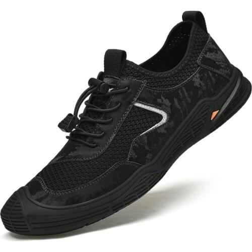 2021 Summer men shoes outdoor breathable leather shoes men casual shoes Fashion Sneakers Mesh Lighted Casual Shoes