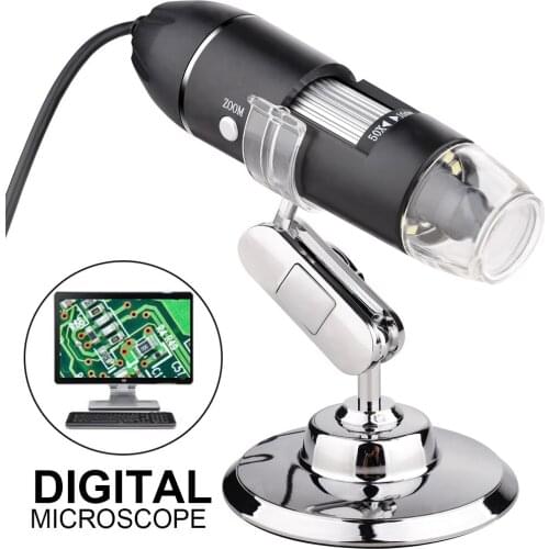 Microscope USB 1000Times High-definition Smartphones Repairing Digital Electron Microscope Magnifier Camera 8 LEDs with Bracket
