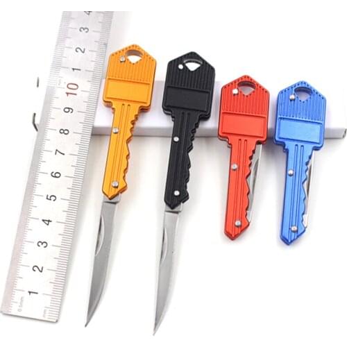 Mini Folding Blade Key Knife Outdoor Camping Survival Knife Multi Purpose Tactical Knife Blade Creative Gift Knife DAF005