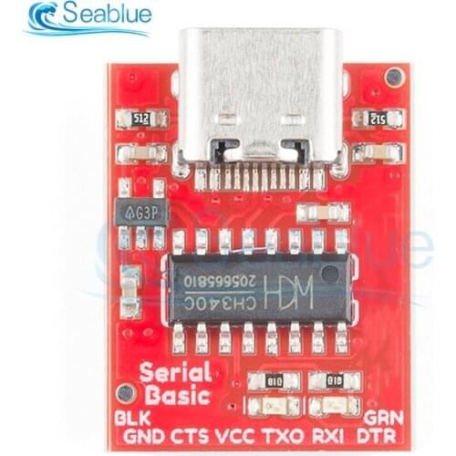 TYPEC USB To TTL Serial Port CH340C Module With 2 Indicator Lights On The Board