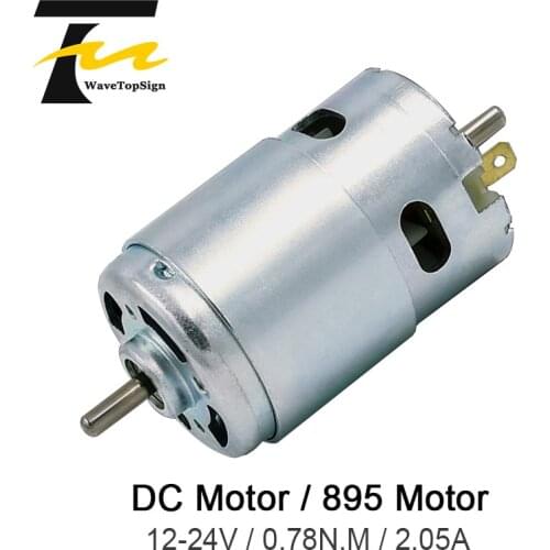 WaveTopSign Micro 895 Motor DC12-24V High Power Generator 2.05A 12000RPM Double Ball Bearing Large Torque