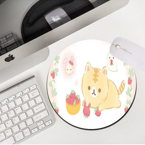 MRGLZY Drop Shipping Cute Cat Small Mouse Pad Genshin Impact Girl Heart MousePads Desk Mat Non-slip Rubber PC Gaming Accessories