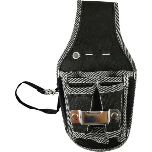 New Black 9 In1 Electrician Waist Pocket Tool Belt Pouch Bag Screwdriver Utility Kit Useful Electrician Waist Pocket Tools Kit