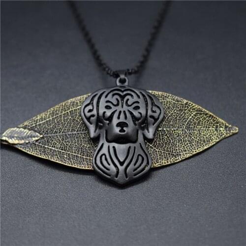 4 Colors New Vizsla Charm Necklace Trendy Metal Dog Jewellery Hungarian Vizsla Pendant Necklace Women