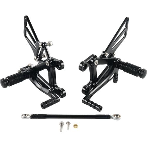 NICECNC Adjustable Rearsets Rear Set Foot Pegs Footrest for Kawasaki Ninja ZX-6 ZX-6R ZX-9R 1998-2002 ZZR600 2005-2008 2007 2006