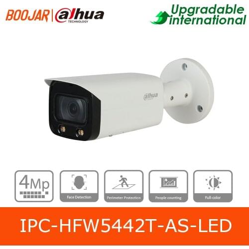 Dahua Original 4MP WDR Bullet WizMind Network Camera IPC-HFW5442T-AS-LED Full-color IP67
